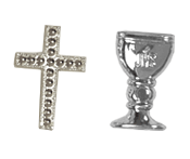 Calices ou Croix Argentées Communion