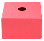 Support Cube Carton Porte Boule Fuchsia
