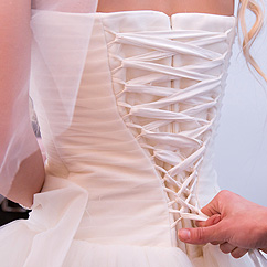 Robe de mariée lacets