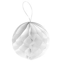 Petite Boule Papier Blanc Décoration Salle 10 cm