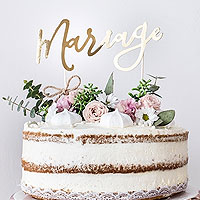 Diane - Cake topper mariage - Décoration de gâteau et pièce montée - Poppiz  Fab