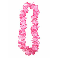 Collier Hawaien Fleur Fuchsia Cadeau Invités
