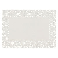 Dentelle Pâtissière Papier Rectangle Blanc Buffet