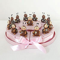 Gateau Dragées Bapteme Coccinelle Chocolat