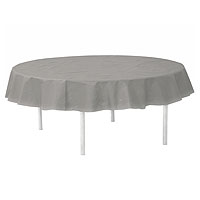 Nappe Ronde en Tissu Intissé opaque 240cm Gris