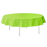 Grande Nappe Ronde Vert Anis Papier Jetable