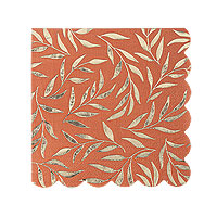 Serviette Cocktail Terracotta Doré Mariage