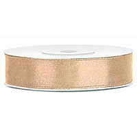 Ruban Décoration Mariage Beige Taupe 12 mm