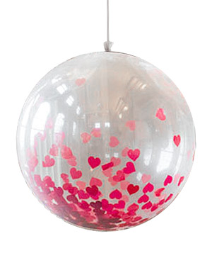 Ballon Géant Explosif Mariage Confettis Transparent