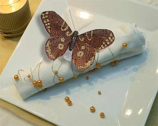 Papillons Pailletés Pince Décoration Table Mariage Chocolat