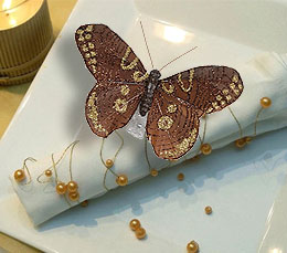 Papillons Pailletés Pince Décoration Table Mariage Chocolat