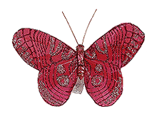 Papillons Pailletés Pince Décoration Table Mariage Fuchsia