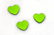 Confettis Déco de Table Métalliques Coeurs Vert Anis