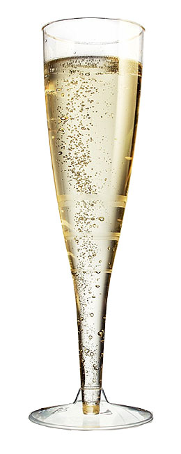Flutes Champagne Plastique Lavable Transparent Mariage pas cher