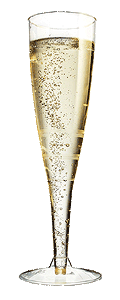 Flutes Champagne Plastique Lavable Transparent Mariage pas cher