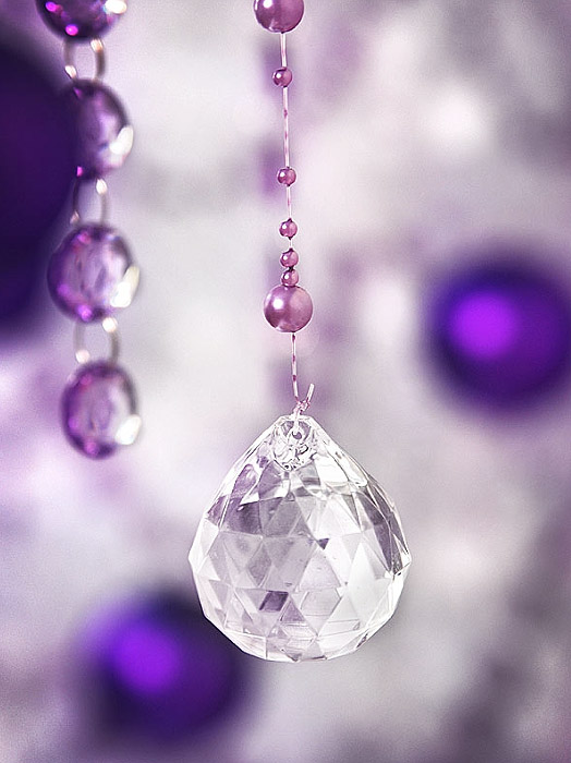 Boule Cristal Diamant Pendentifs Deco Mariage