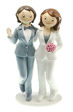 Figurine Couple Mariées Femmes Bd