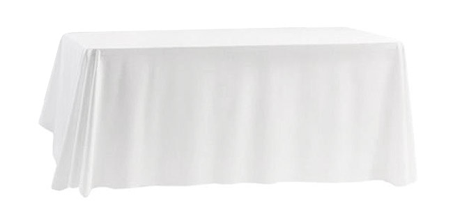 Nappe blanche rectangle 3m polyester
