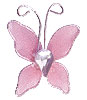 Petit Papillon Strass Décoration Mariage Rose