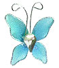 Petit Papillon Strass Décoration Mariage Turquoise
