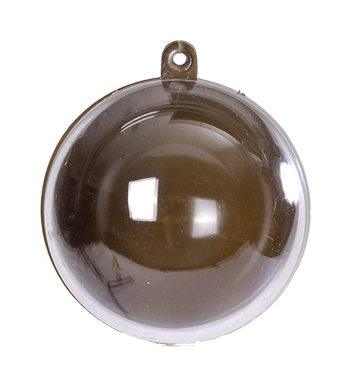 Boule en plastique transparent - A remplir et personnaliser - 8 cm de  diamètre - Expédition Rapide