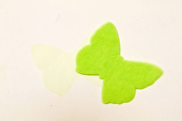 Confetti Papillon Organza Vert Anis
