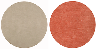 Dessous d'assiette rond taupe ou terracotta