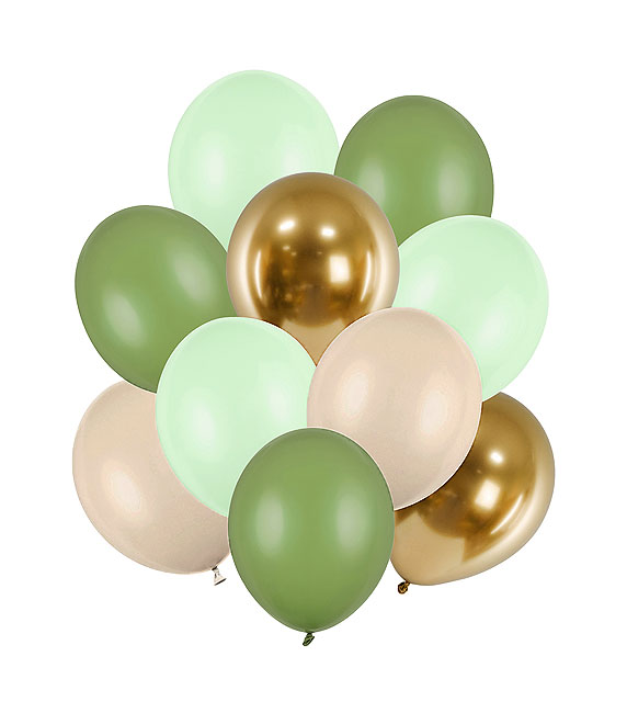 Mix Ballons Sauge Green Gold Beige Nude