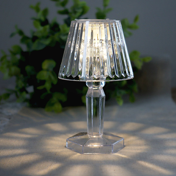 Mini Lampe de Table Led Cristal Transparent