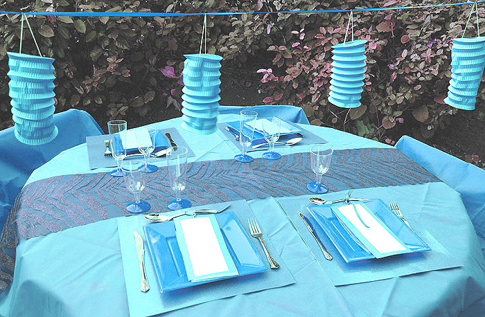 Nappe Ronde Discount Turquoise Déco Table