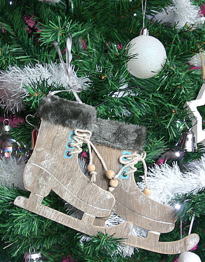 8 étiquettes cadeaux autocollantes - Noël scandinave kraft pas