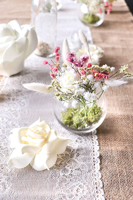 Petit Vase Rond Décoration Table Mariage Elegant