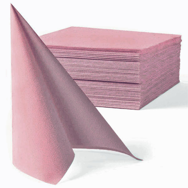 Serviettes papier de qualité rose blush