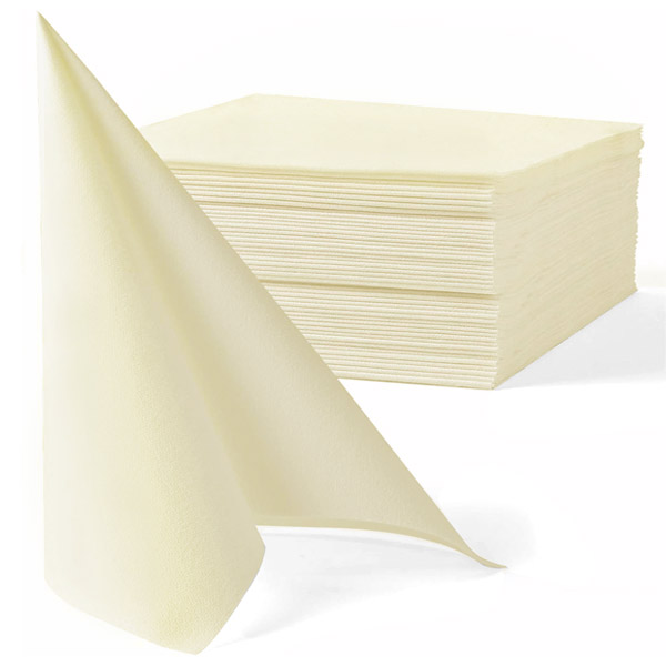Serviettes papier de qualité ivoire