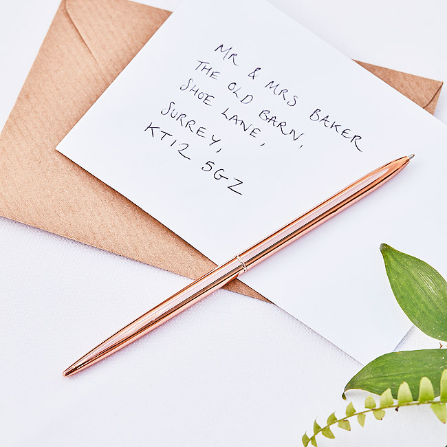 Stylo Livre d'Or Mariage Rose Gold Pas Cher